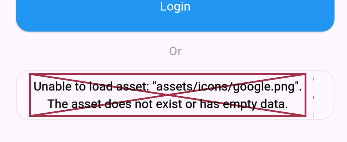 google asset error